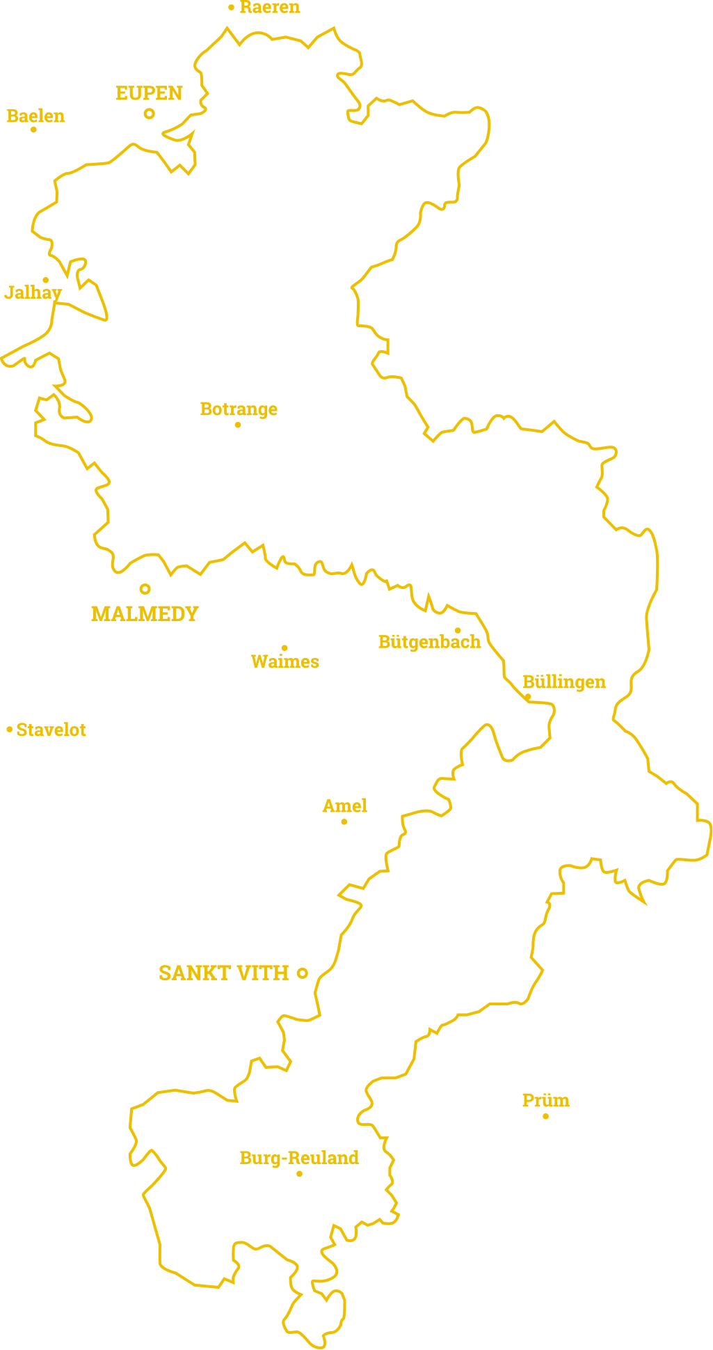 Map - Parc Naturel des Hautes Fagnes Eifel