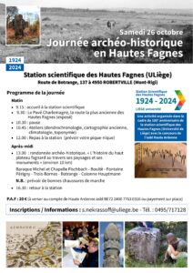 Journée archéo-historique en Hautes Fagnes